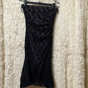 Wrapper Black Lace Garment